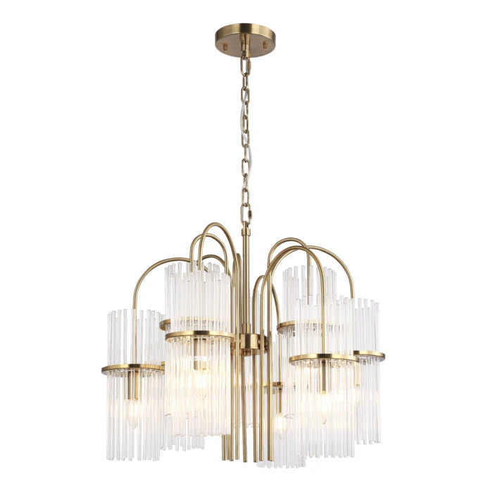 Светильник подвесной ST-Luce латунь/прозрачный E14 9*40W SL6145.303.09