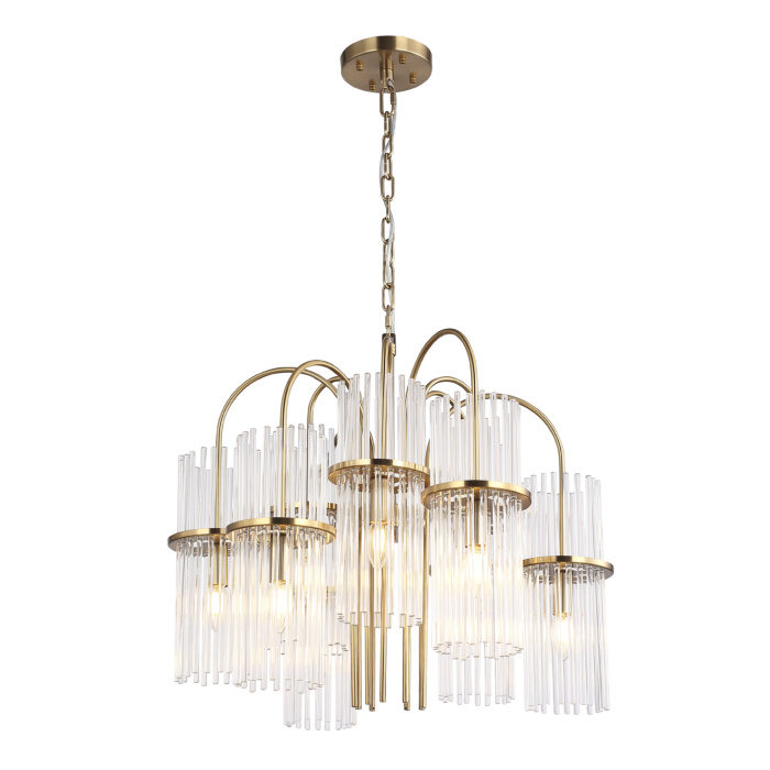 Светильник подвесной ST-Luce латунь/прозрачный E14 9*40W SL6145.303.09