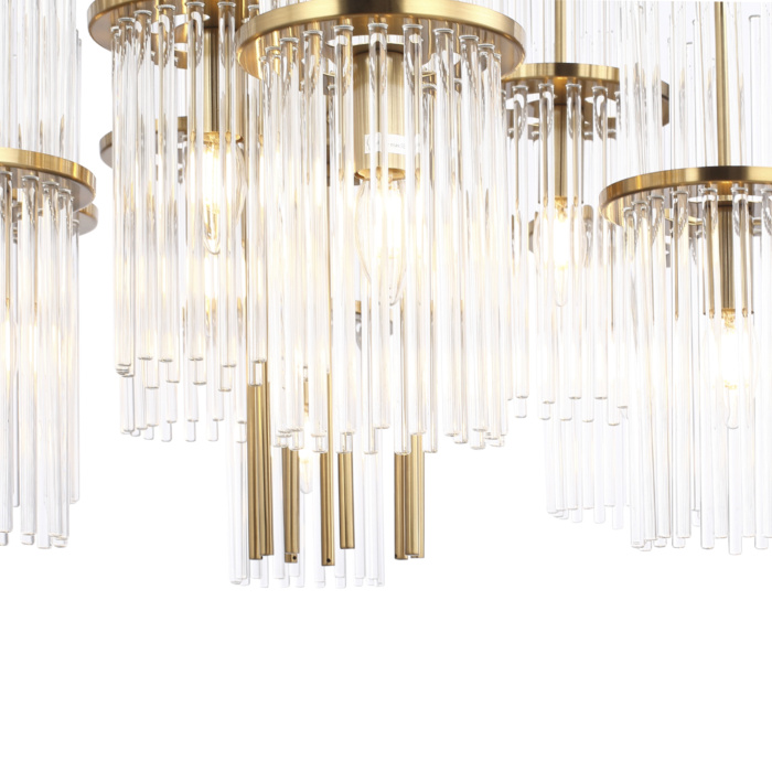 Светильник подвесной ST-Luce латунь/прозрачный E14 9*40W SL6145.303.09