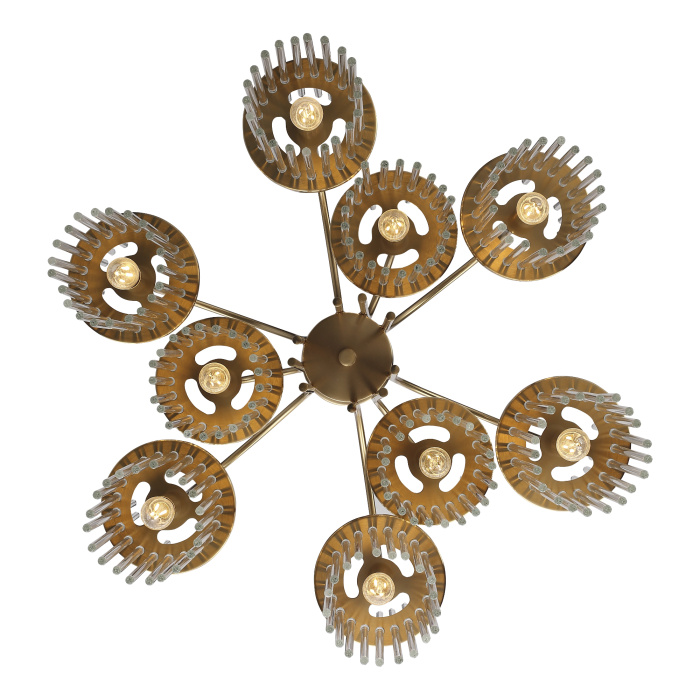 Светильник подвесной ST-Luce латунь/прозрачный E14 9*40W SL6145.303.09