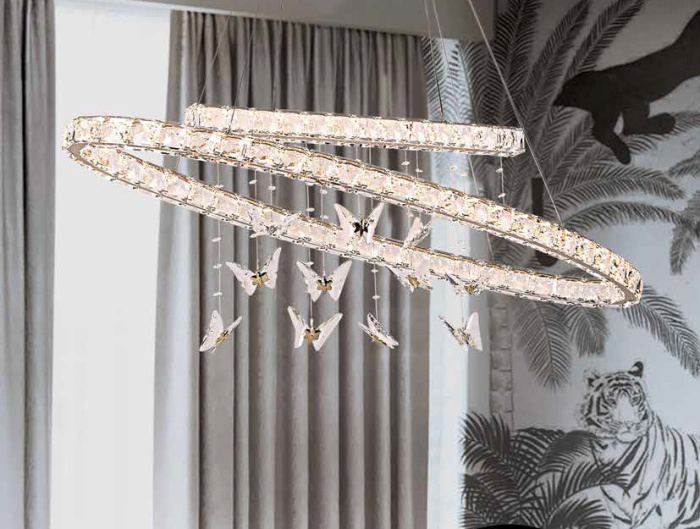 Подвесной светильник 8120/120 oval chrome Newport