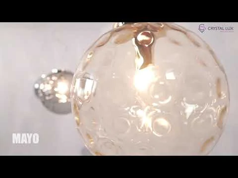 Светильник подвесной Crystal Lux MAYO SP1 D200 CHROME/GREEN