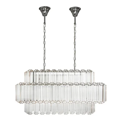 Подвесная люстра iLamp Destiny MD0267-14A CHROME+SMOKY GRAY