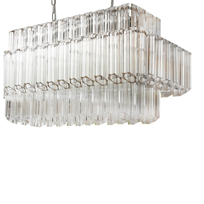 Подвесная люстра iLamp Destiny MD0267-14A CHROME+SMOKY GRAY