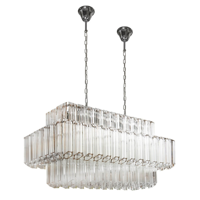 Подвесная люстра iLamp Destiny MD0267-14A CHROME+SMOKY GRAY