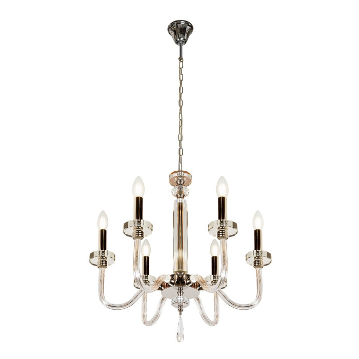 Подвесная люстра iLamp Vibe P9474-6 Nickel