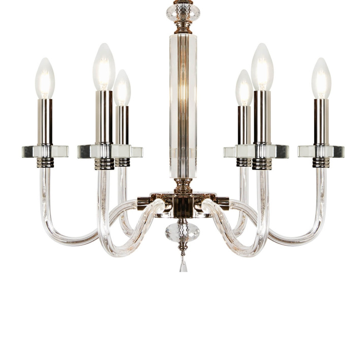 Подвесная люстра iLamp Vibe P9474-6 Nickel