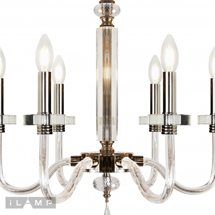 Подвесная люстра iLamp Vibe P9474-6 Nickel