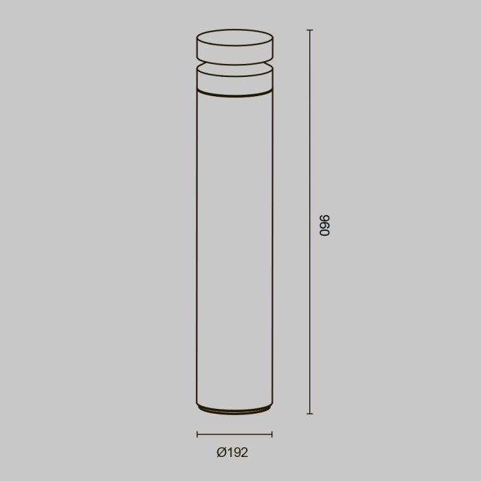 Садово-парковый светильник Maytoni Betone O469FL-L20CM3K1