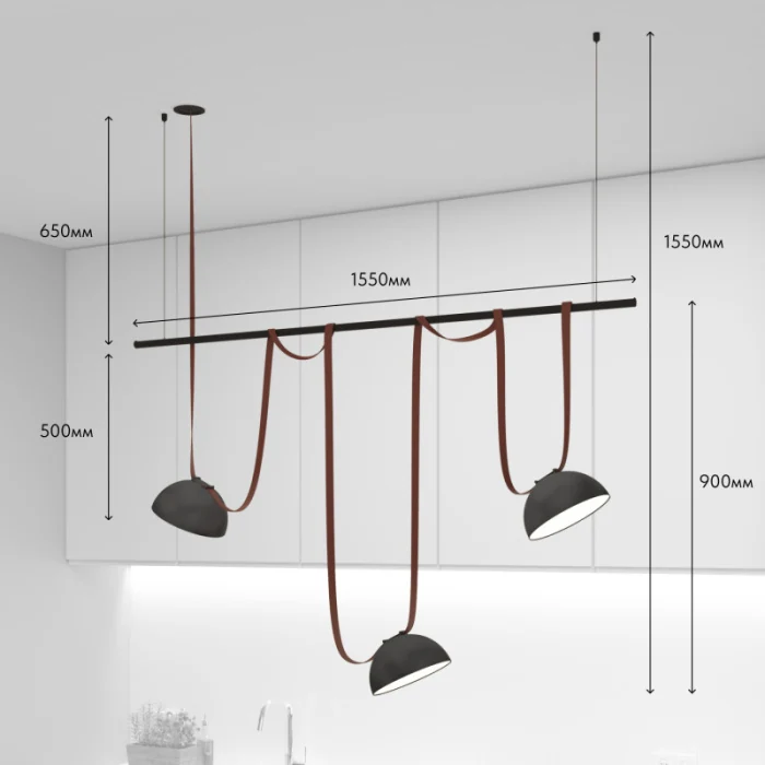 Трек-система Denkirs Belty SET DK55SET05-01-BR