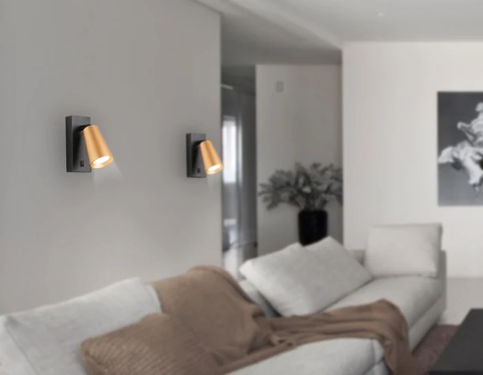 Настенный светильник с выключателем и сменной лампой GU10 Ambrella light TA13142