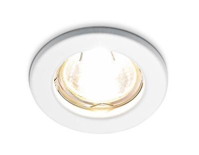 Металлический встраиваемый точечный светильник MR16 Ambrella light FT9210 WH