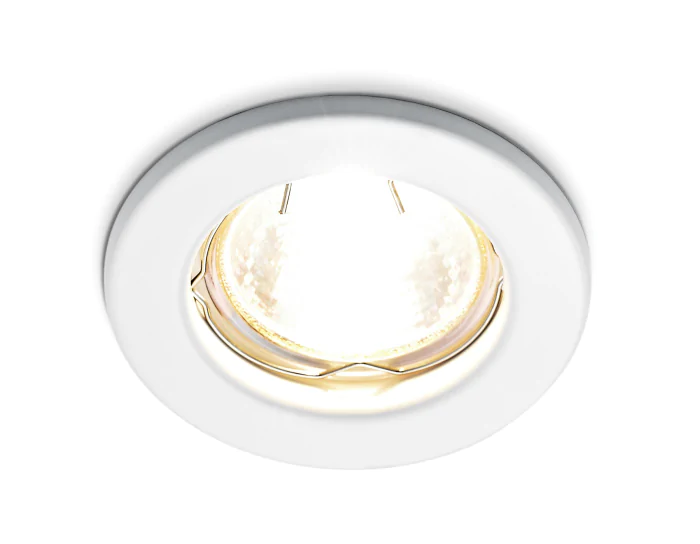 Металлический встраиваемый точечный светильник MR16 Ambrella light FT9210 WH