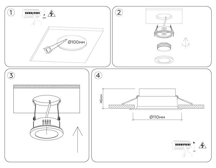 Встраиваемый поворотный точечный светильник TECHNO SPOT AMBRELLA LIGHT TN6653