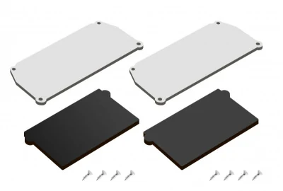 Комплект торцевых заглушек для профиля Denkirs DK5852-BK