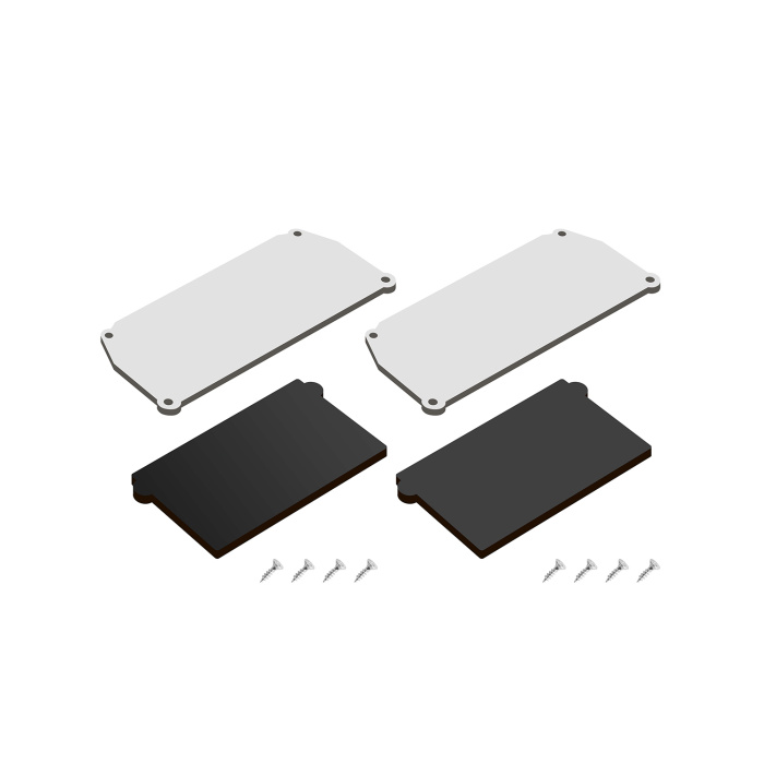 Комплект торцевых заглушек для профиля Denkirs DK5852-BK