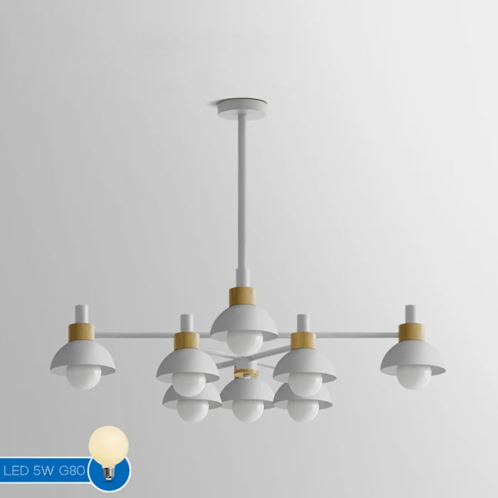 Люстра на штанге FANTA A 8 lights White ImperiumLoft