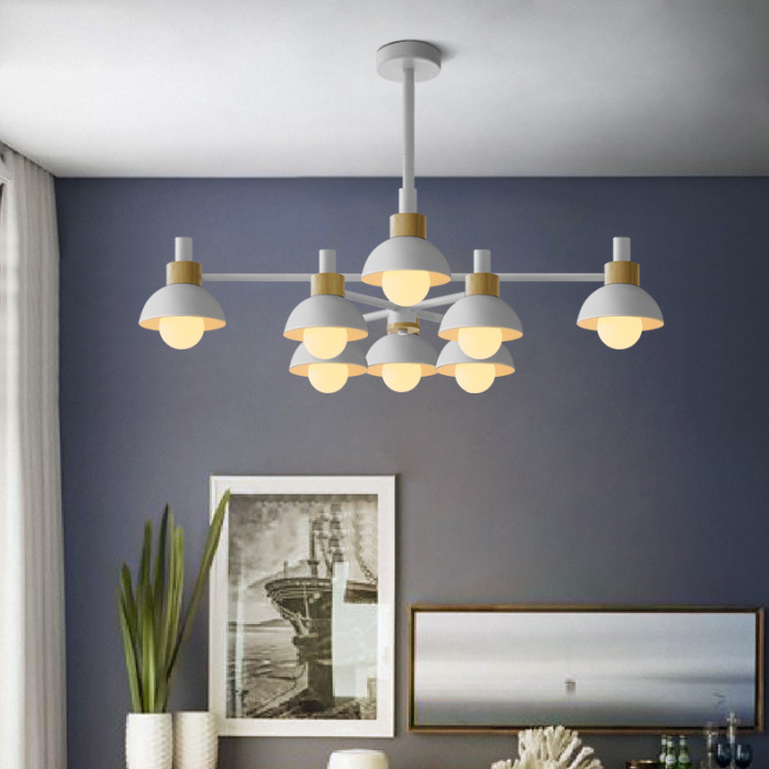Люстра на штанге FANTA A 8 lights White ImperiumLoft