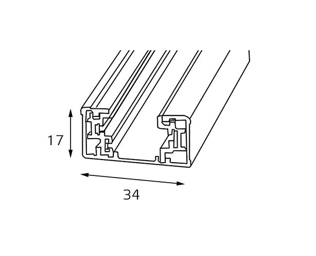 Шинопровод Italline WSO 16 black