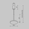 Подвесной светильник Maytoni Plato P076PL-L12W3K-BS