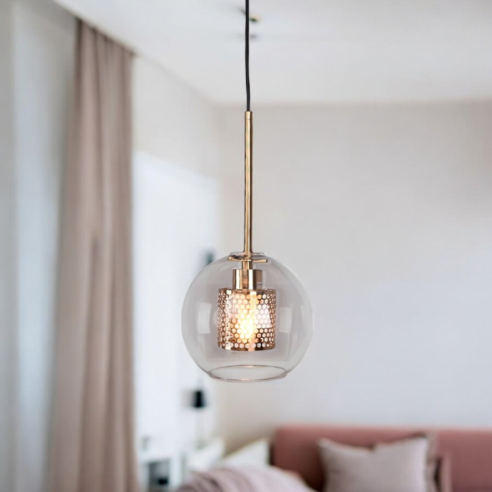 Подвесной светильник CATCH brass D30 ImperiumLoft