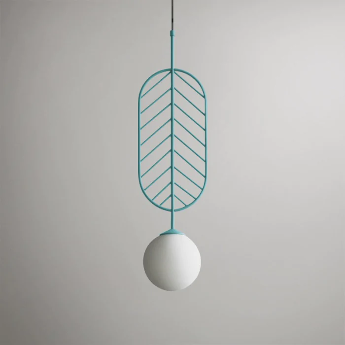 Подвесной светильник LEAF C Голубой ImperiumLoft