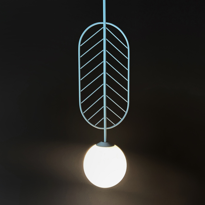 Подвесной светильник LEAF C Голубой ImperiumLoft