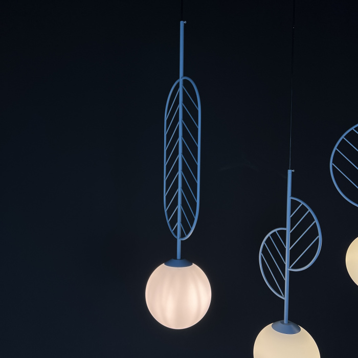 Подвесной светильник LEAF C Голубой ImperiumLoft