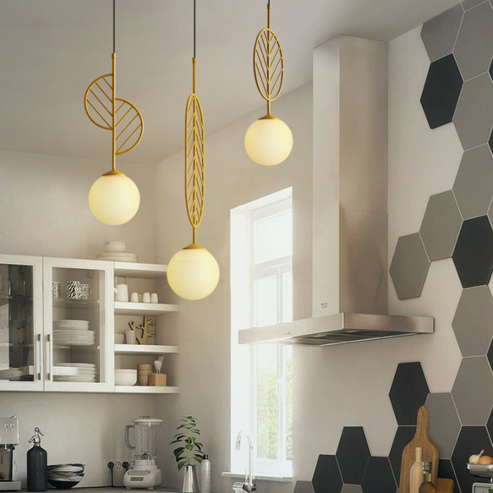 Подвесной светильник LEAF C Голубой ImperiumLoft