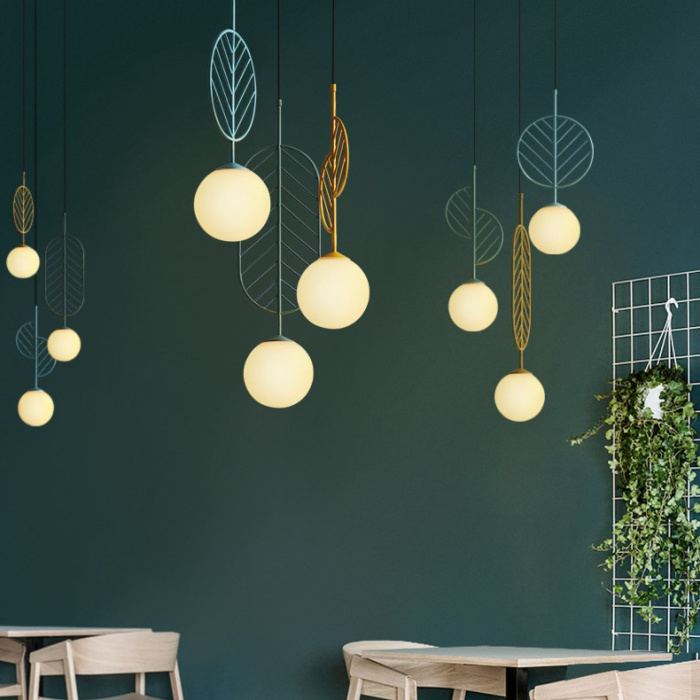 Подвесной светильник LEAF C Голубой ImperiumLoft