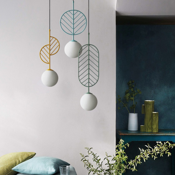 Подвесной светильник LEAF C Голубой ImperiumLoft