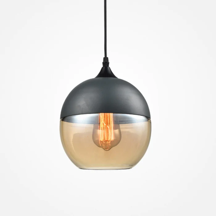 Подвесной светильник NORD C D20 Black/Amber ImperiumLoft