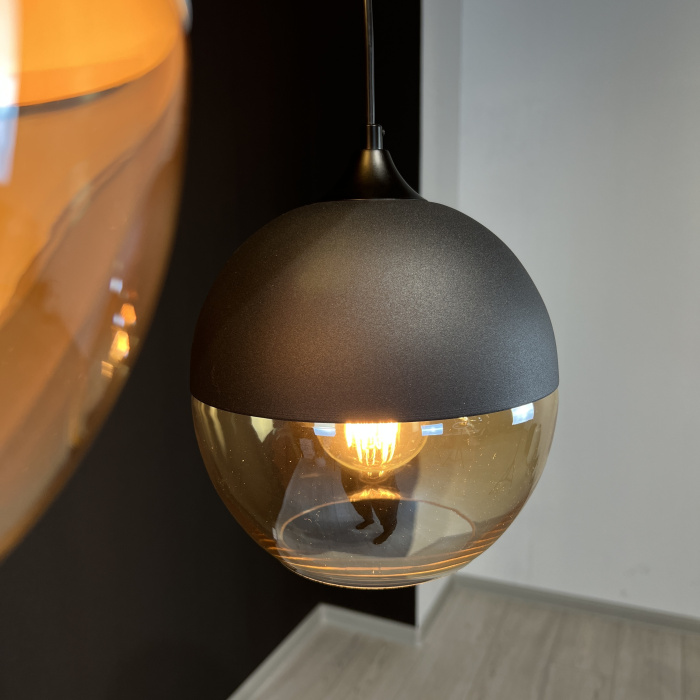 Подвесной светильник NORD C D20 Black/Amber ImperiumLoft