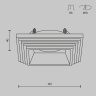 Встраиваемый светильник Maytoni Gyps Modern DL005-1-01-W-1