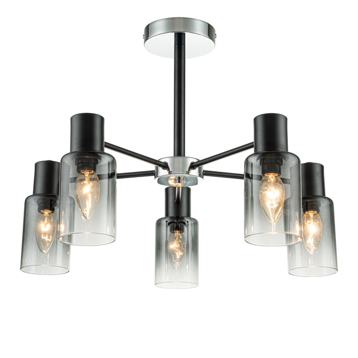 Потолочная люстра на штанге DIVERSITY ESCADA 2120/5P Black