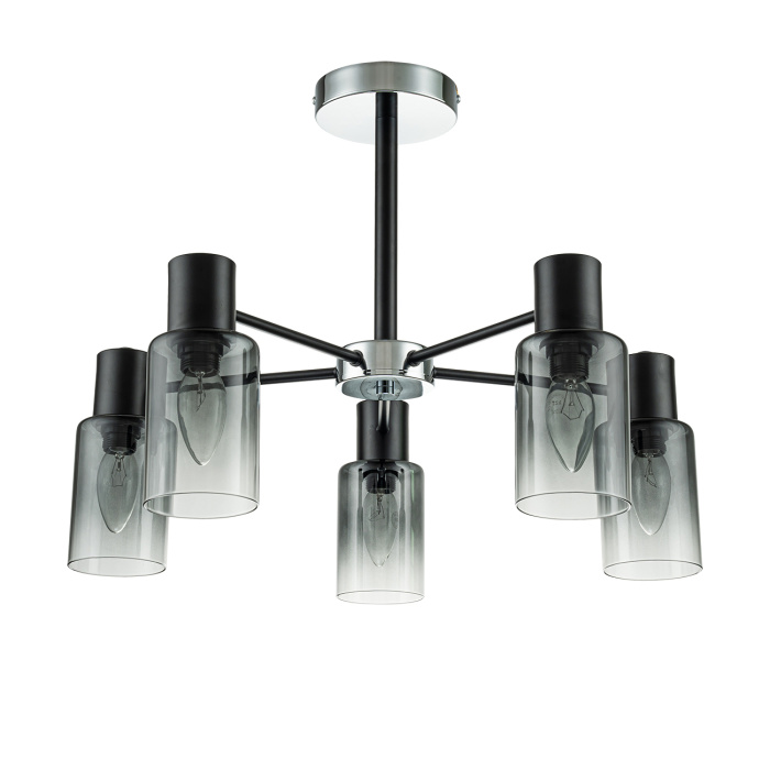 Потолочная люстра на штанге DIVERSITY ESCADA 2120/5P Black