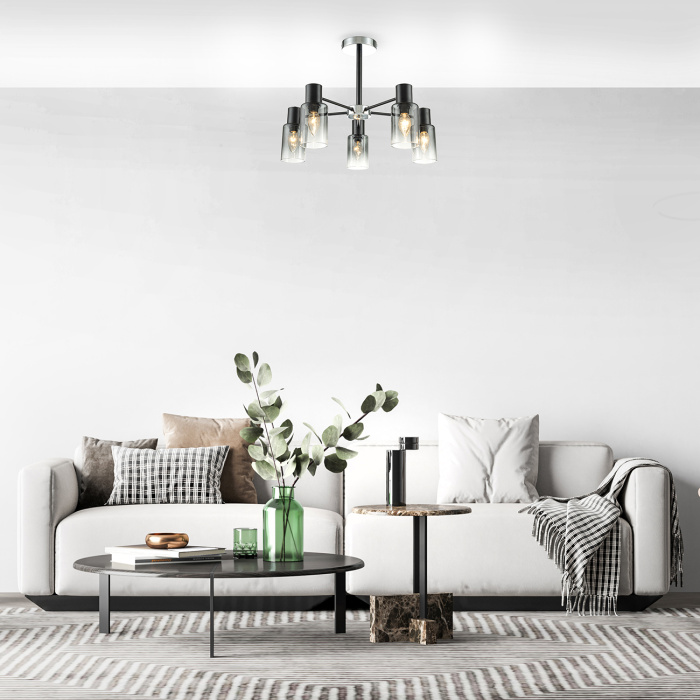 Потолочная люстра на штанге DIVERSITY ESCADA 2120/5P Black