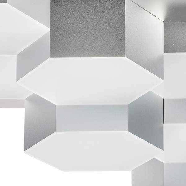 Светильник потолочный FAVO LED-60W 2880LM Silver 3000K (в комплекте) 750122 (MX13003032-12А)