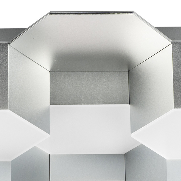 Светильник потолочный FAVO LED-60W 2880LM Silver 3000K (в комплекте) 750122 (MX13003032-12А)