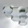 Светильник потолочный FAVO LED-60W 2880LM Silver 3000K (в комплекте) 750122 (MX13003032-12А)