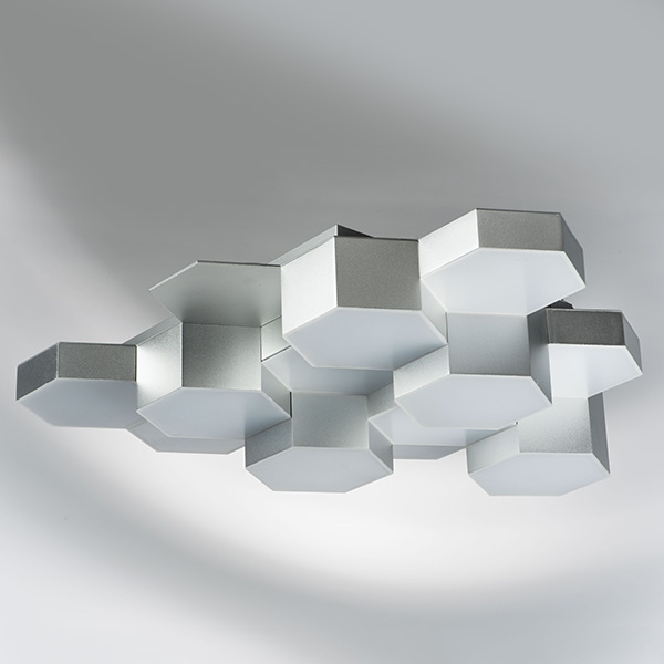 Светильник потолочный FAVO LED-60W 2880LM Silver 3000K (в комплекте) 750122 (MX13003032-12А)