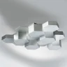 Светильник потолочный FAVO LED-60W 2880LM Silver 3000K (в комплекте) 750122 (MX13003032-12А)