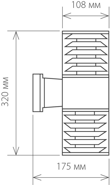 Уличный настенный светильник Elektrostandard 1407 4690389067662