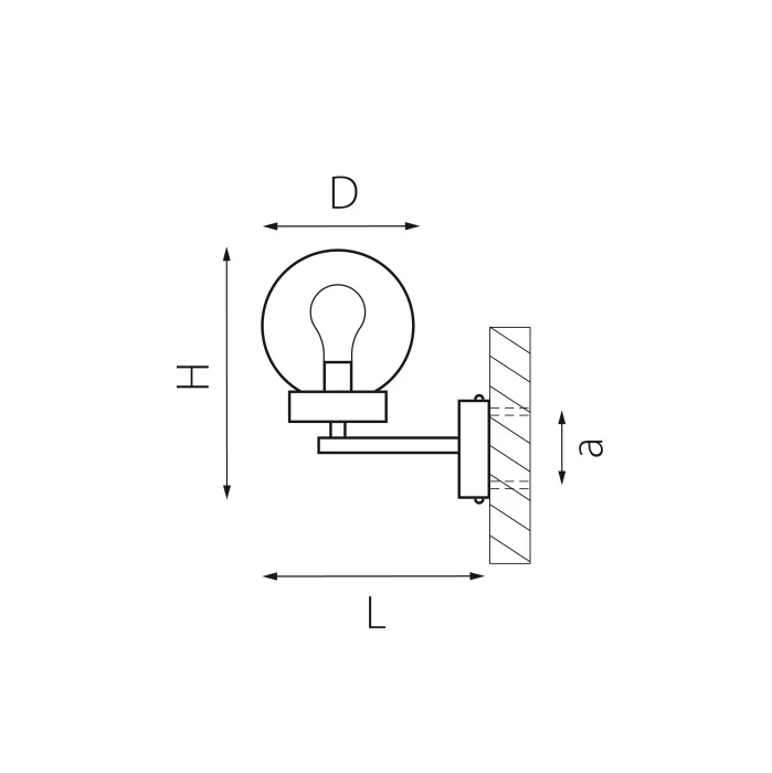 Светильник настенный уличный Bolla Lightstar 373620