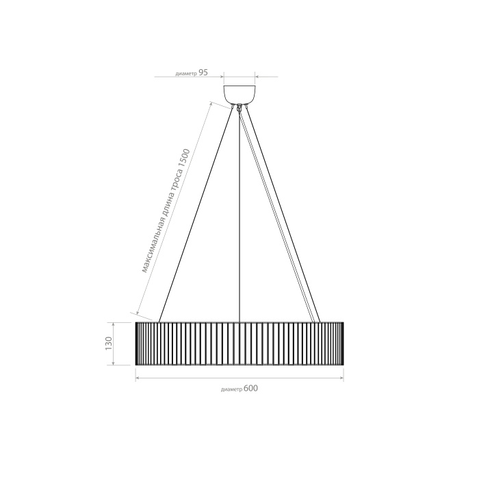 Подвесная люстра Covali JPL-23504