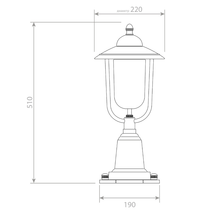 Садово-парковый светильник Covali SP-31644