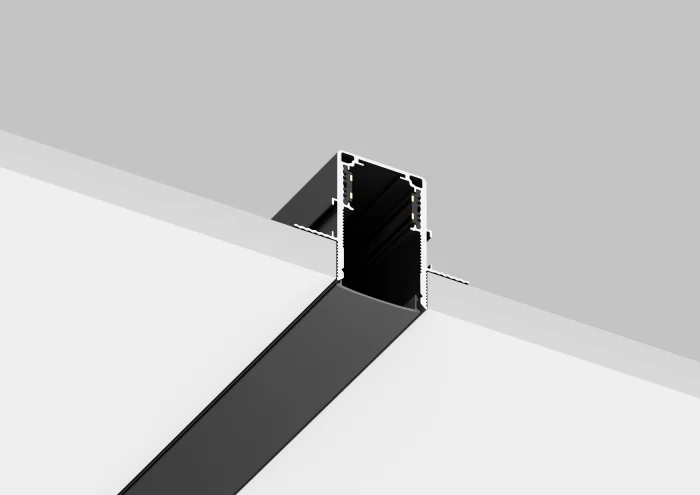 Шинопровод встраиваемый магнитный для ГКЛ12,5 мм SPACE Crystal Lux CLT 0.123 02 L2000 BL