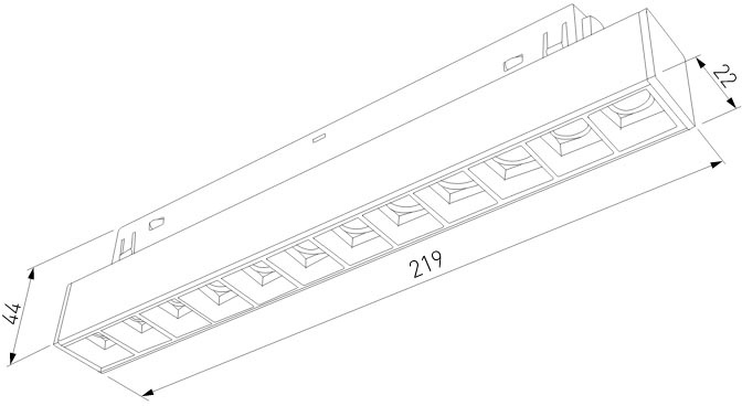 Трековый светильник Elektrostandard Slim magnetic 4690389178917