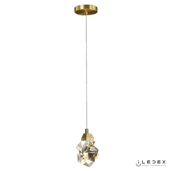 Подвесной светильник iLedex OXYGEN 9701P/1 BRASS&CLEAR