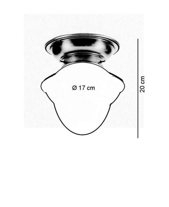 Потолочный светильник Berliner Messinglampen D60-121opA